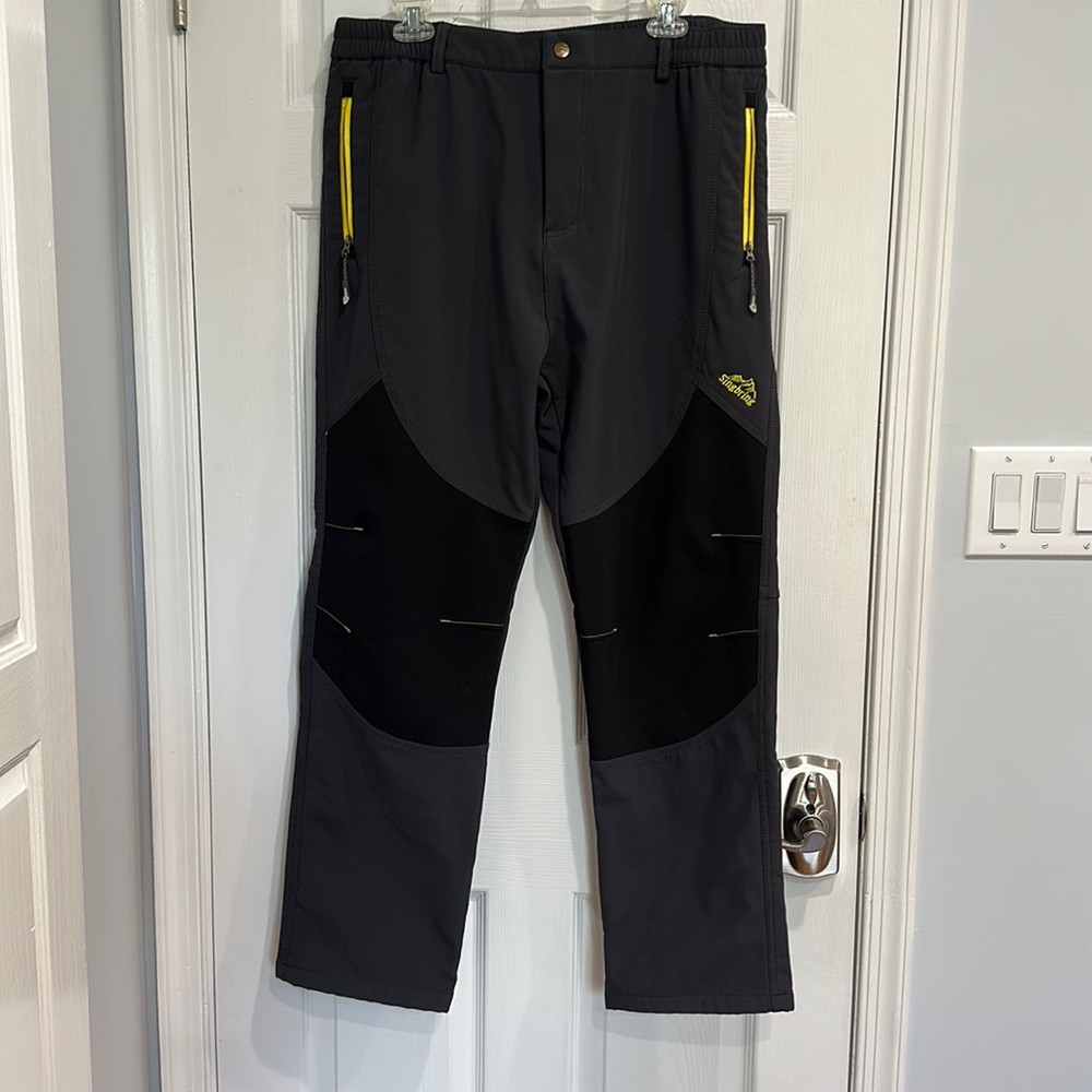 EUC Mens XL Seabring Waterproof Fleece Lined Pants for Snow Hiking